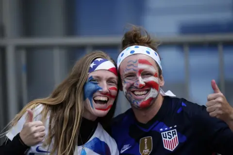 Getty Images USA fans in Wellington