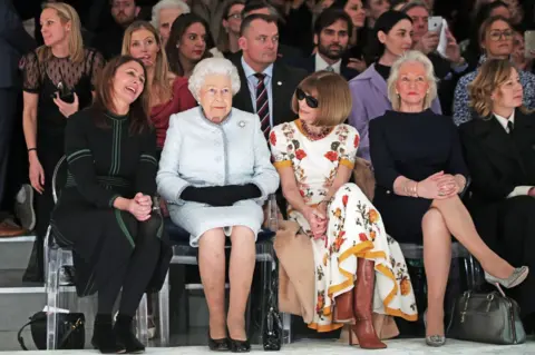 PA The Queen on the front row