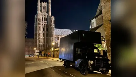 Natasha Talbot Ely Cathedral and an old van