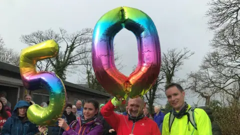 BBC Gary McKee and supporters