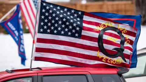 Getty Images QAnon flag protests