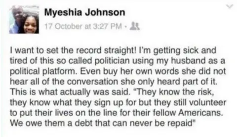 Facebook I want to set the record straight. I’m getting sick and tired of this so called politician using my husband as a political platform,