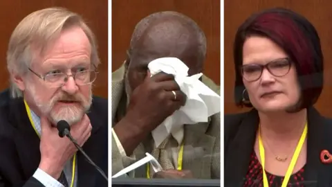 Reuters From left to right: Dr Martin Tobin, Charles McMillian and Courteney Ross