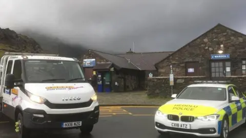 North Wales Police police car