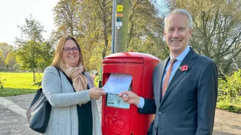 Taunton and Wellington Liberal Democrats Gideon Amos and Janine Appleton submit the application