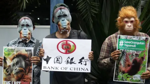 Getty Images Indonesia Activist Campaign To Save Orangutan, March 1 2019