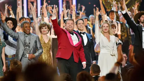 Getty Images James Corden at the Grammys