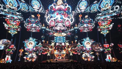 Treatment Studio U2 on stage at The Sphere