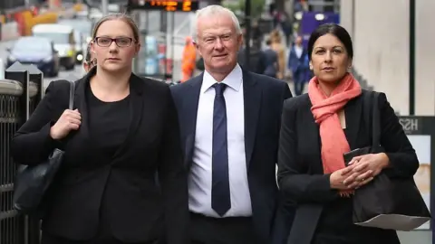 PA Left to right: Anna Crowther, Martyn Day and Sapna Malik