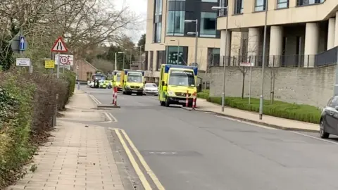 BBC Cordon at Southmead Hospital