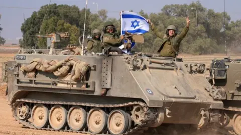 Israeli APC near Gaza