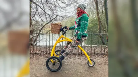 Walking bike for store disabled