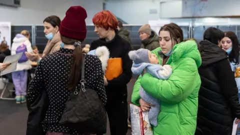 Getty Images Refugees from Ukraine