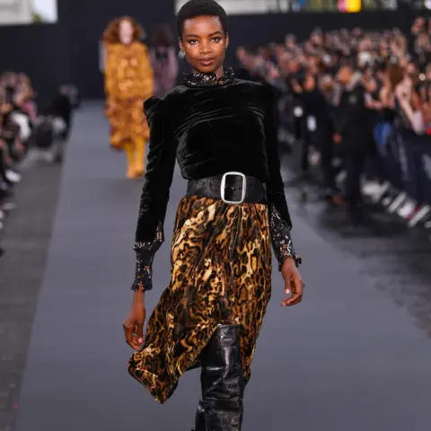 AFP Angolan model Maria Borges taking part in a L'Oreal fashion show in Paris, France - Sunday 1 October 2017