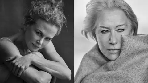 Peter Lindbergh / Pirelli Nicole Kidman and Dame Helen Mirren