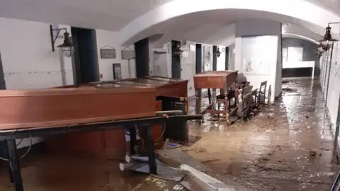 Denbighshire Heritage Flooded basement