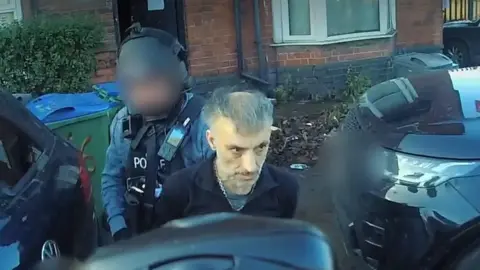 A man being arrested