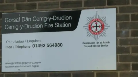 Cerrigydrudion fire station