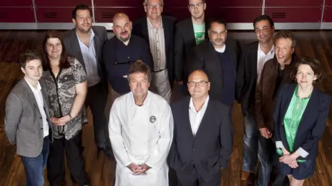 Hosts and contestants of Masterchef