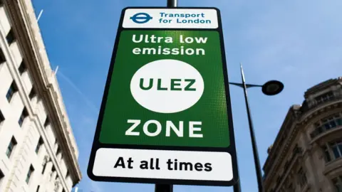 Getty Images ULEZ sign