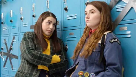 Alamy Beanie Feldstein and Kaitlyn Dever a