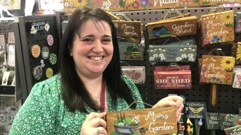 John Devine/BBC Natalie King finds making her gifts is therapeutic and a great way to chill out