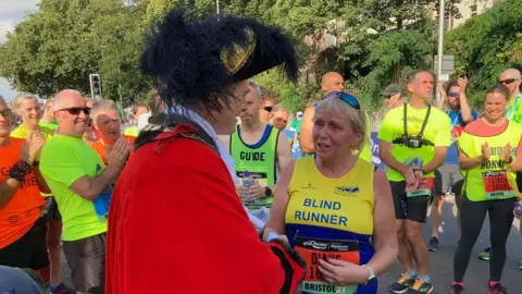 Great Bristol Run 2021 visually impaired competitors