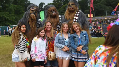 Getty Images Chewbaccas and guests