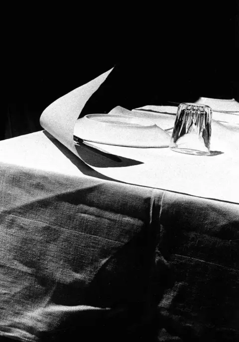Ralph Gibson A glass and plate on a table