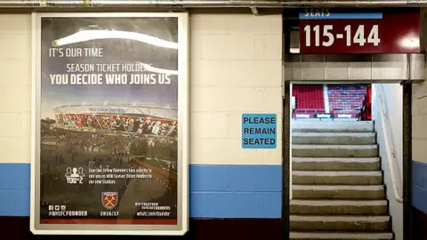 Getty Images Concourse under the main stand at the Boleyn Ground on March 2nd 2016 in London