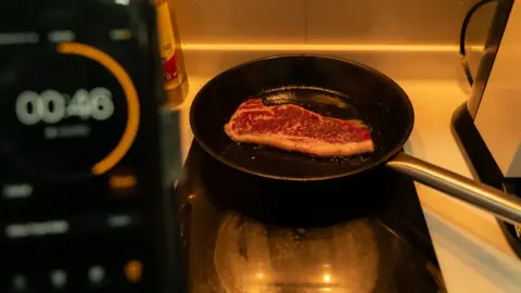 Tim McDonald Steak on range