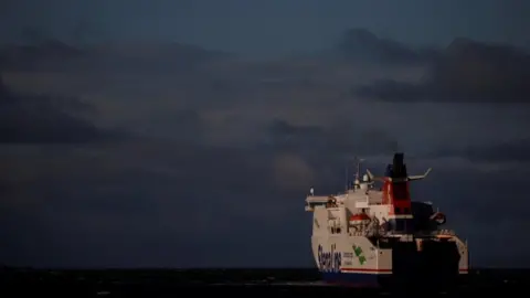 Reuters Stenaline ferry leaving NI