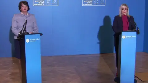 BBC Arlene Foster and Michelle O'Neill