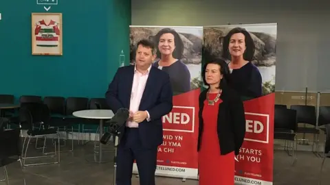 Alun Davies and Eluned Morgan