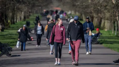 Getty Images Greenwich park on 22 March 2020