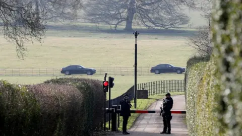 Reuters Armed police outside Chequers