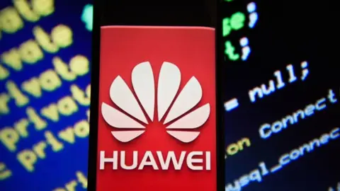 Getty Images Huawei logo