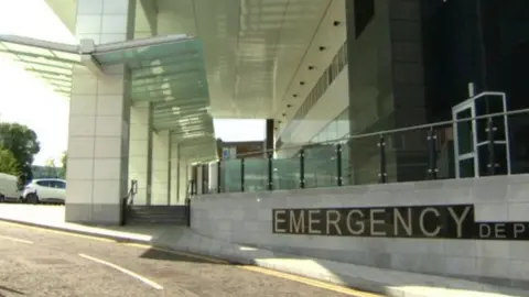 BBC Royal Victoria Hospital's emergency department entrance