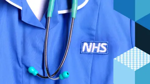 An NHS nurse uniform