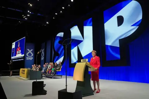 PA Media Nicola Sturgeon's speech