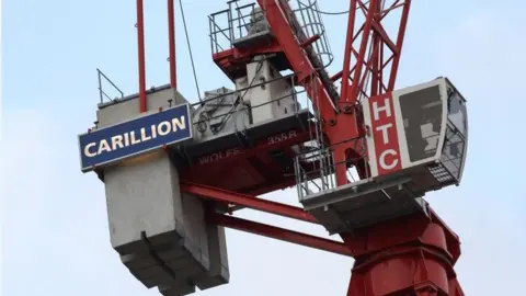 Reuters Crane with Carillion sign