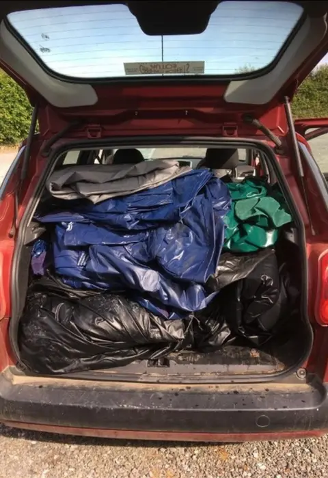 Plastic Free North Devon Inflatables collected by Plastic Free North Devon