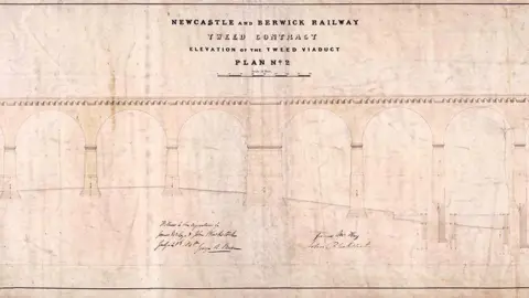 Network Rail Plan of Royal Border Bridge