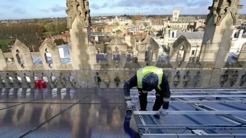 PA Media Solar panels being installed