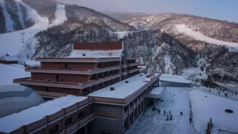 AFP Image shows the Masikryong ski resort in North Korea