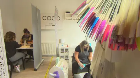 BBC Inside a nail salon
