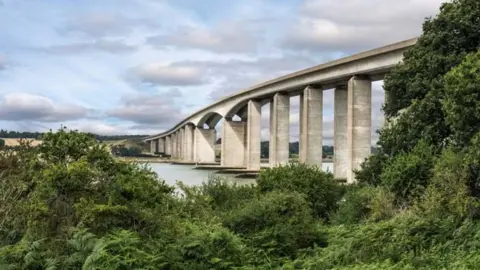 National Highways  The Orwell Bridge in Ipswich