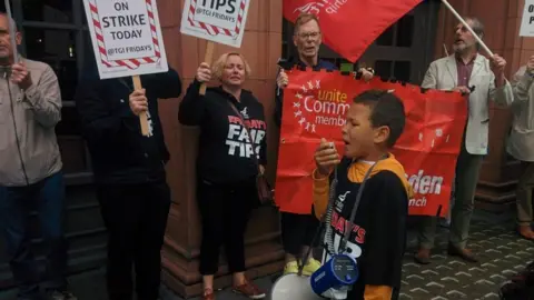 Unite Community Camden TGI strike