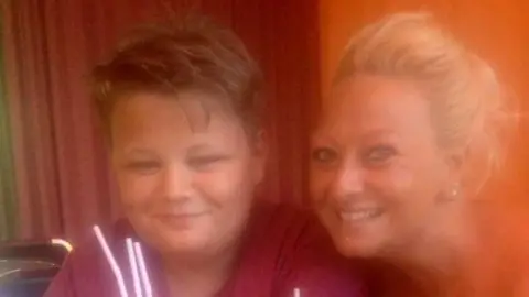 PA Media Harry Dunn and his mother Charlotte Charles