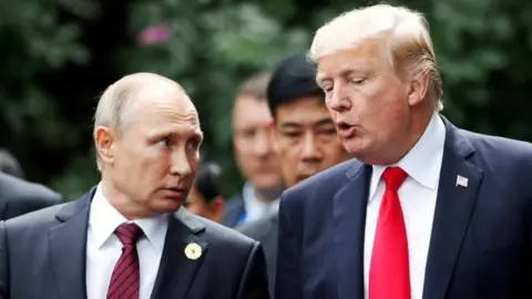 Reuters Putin and Trump, pictured in 2017 in Vietnam